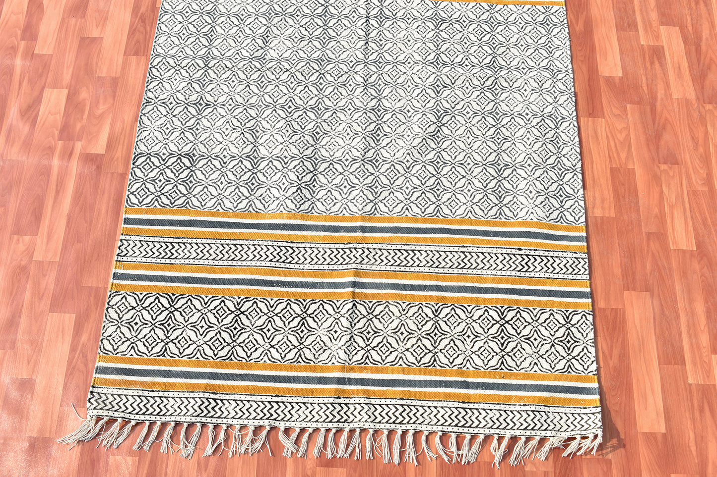 3x5 4x6 9x12 Feet Hand Block Print Rug Indian Cotton Rug Large Area Rug Stair Runner Rug Boho Patio Rug Bohemian Kilim Rug Navajo Rug