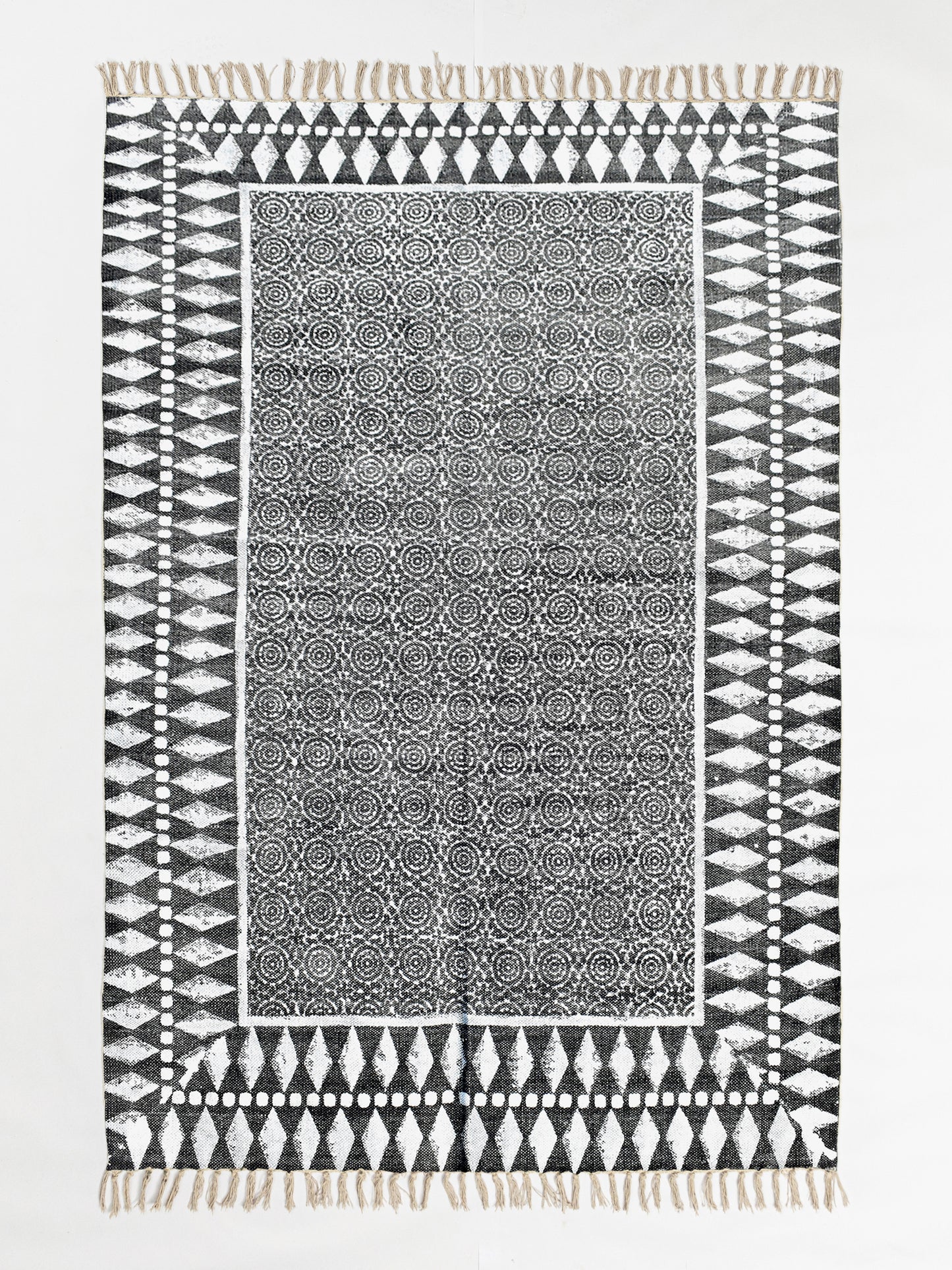 Hand block print rug Dhurrie rug Custom size rug Navajo rug Boho rug Patio rug Hallway rug Stair runner rug Rug for living room