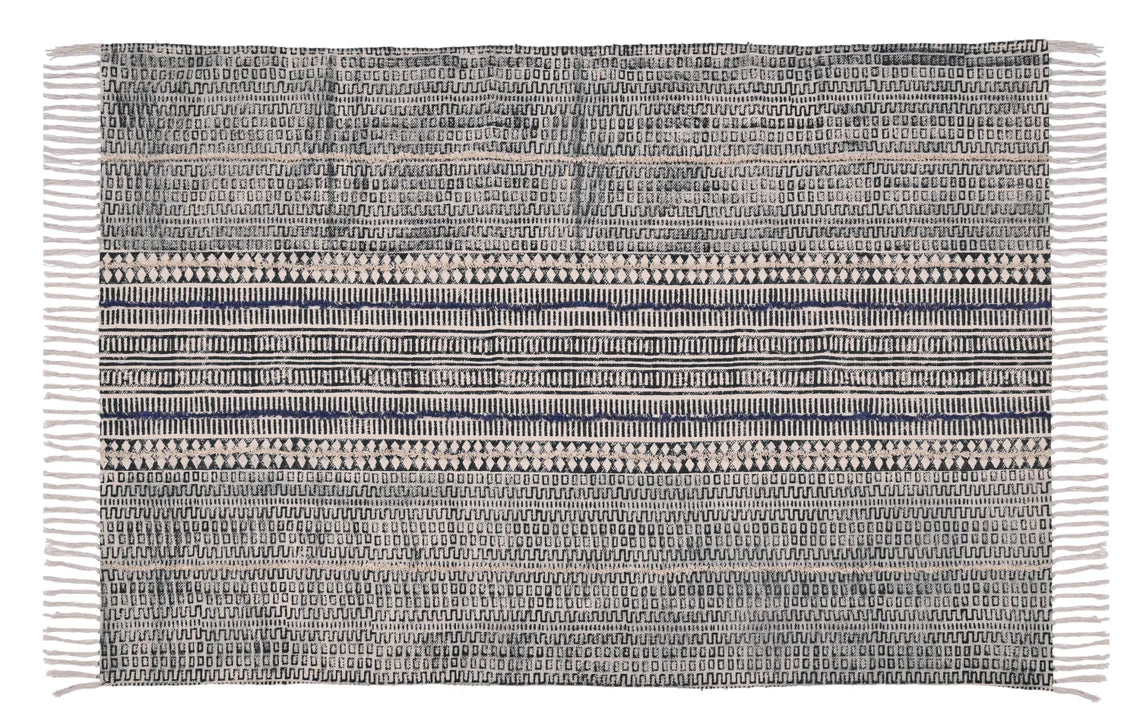 Hand Block Print Cotton Rug Indian Dhurrie Rug Bedroom Area Rug Large Area Rug Kitchen Runner Rug Square Rug Area Rug Custom Size Rug