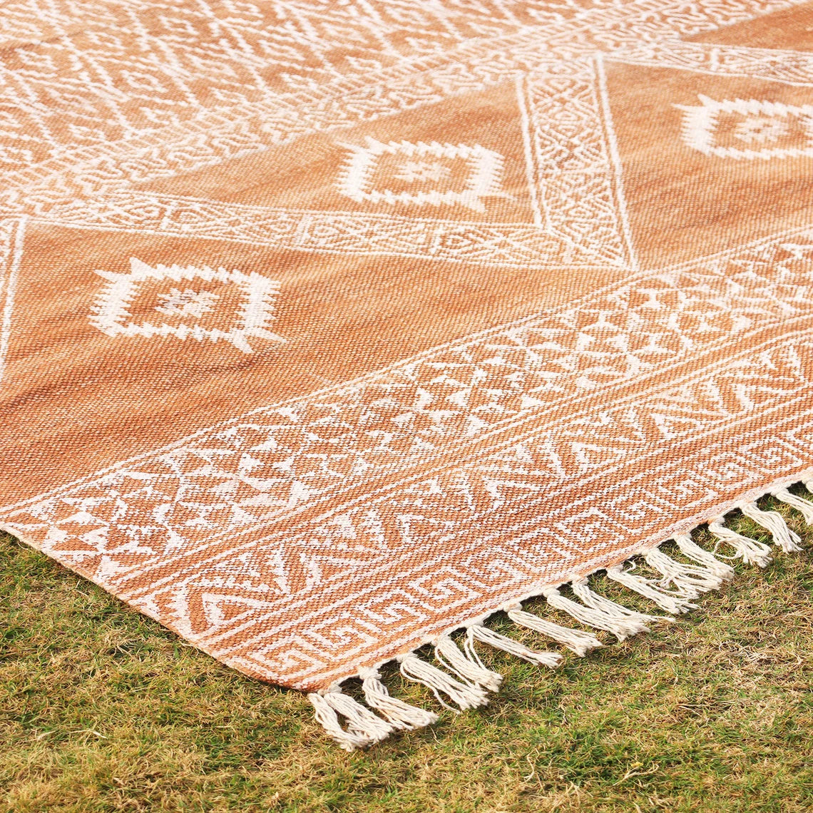 Blue Rug Hand Block Print Rug Area Dining Room Rug Rag Rug Yoga Mat Indoor/Outdoor Rug Bohemian Decor Rug 6x9 Feet