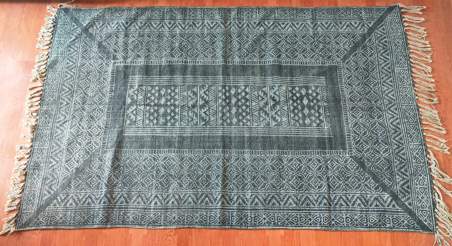 Cotton Rug Square Area Rug Handmade Decor Rug Custom Size Rug Navajo Rug Moroccan Rug Square Rug 3x3 5x5 7x7 Feet