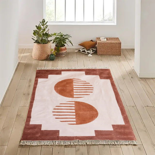 10x14 Feet Cotton rug Block print rug Outdoor rug Boho rug Bedroom rug Custom cotton rug