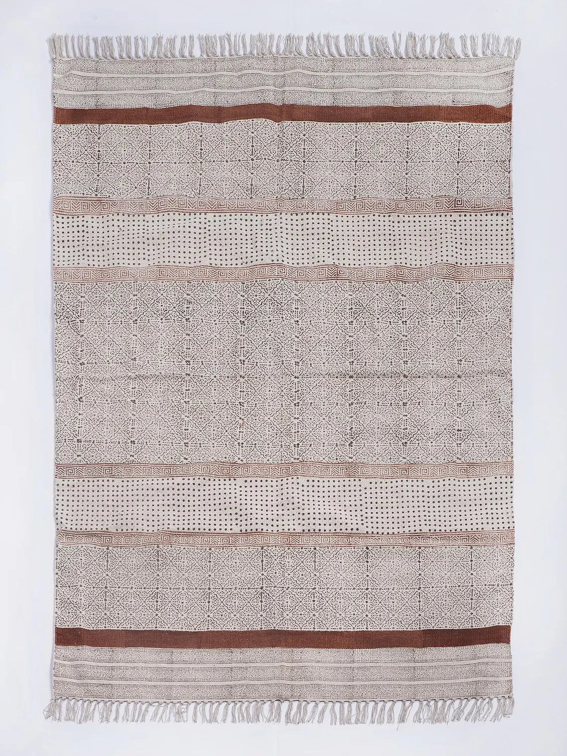 Hand block printed cotton rug Hand knotted dhurrie Living room Custom size rug Kilim Rug, Handwoven Cotton Washable Rug 6x9,4x6,3x5,Area rug